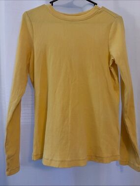Pact Soft Lemon Ribbed Long Sleeve Tee